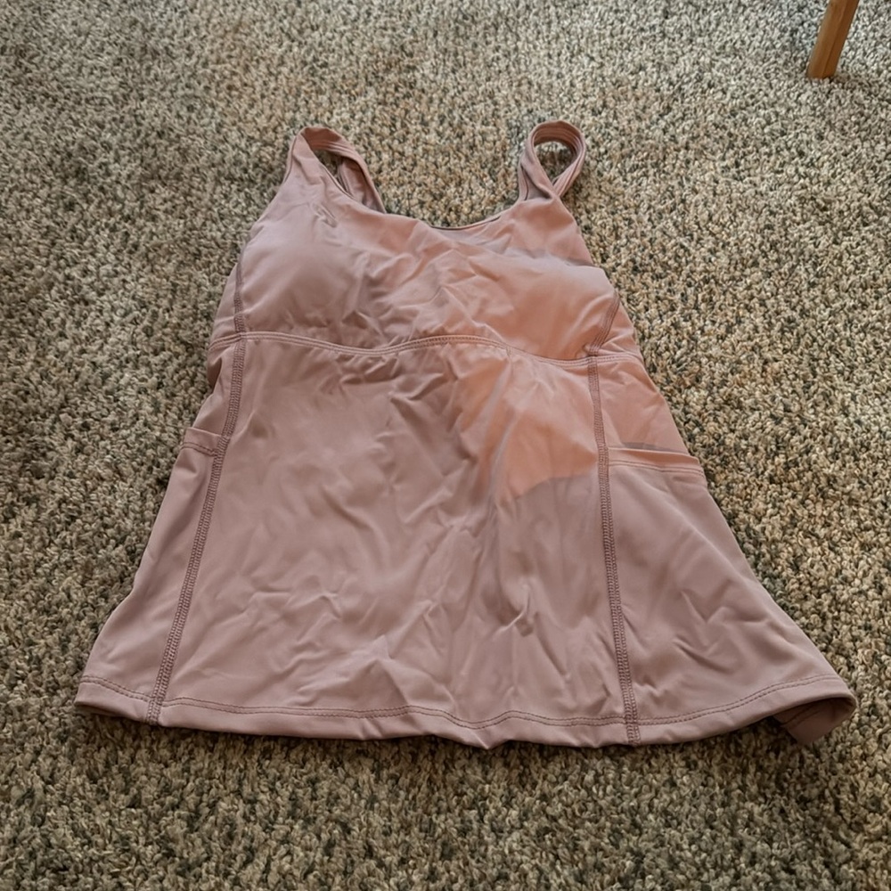 Purple SHEIN tanktop with built-in bra and pockets